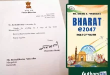 Reshel Bretny Fernandes Receives PM Modi’s Praise for Her Book on ‘Bharat @ 2047 : Role of Youth’ Reshel Bretny Fernandes Receives PM Modi’s Praise for Her Book on ‘Bharat@2047’